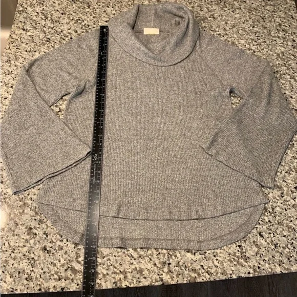 Anthropologie Sweater M Turtleneck Grey - Picture 2 of 10
